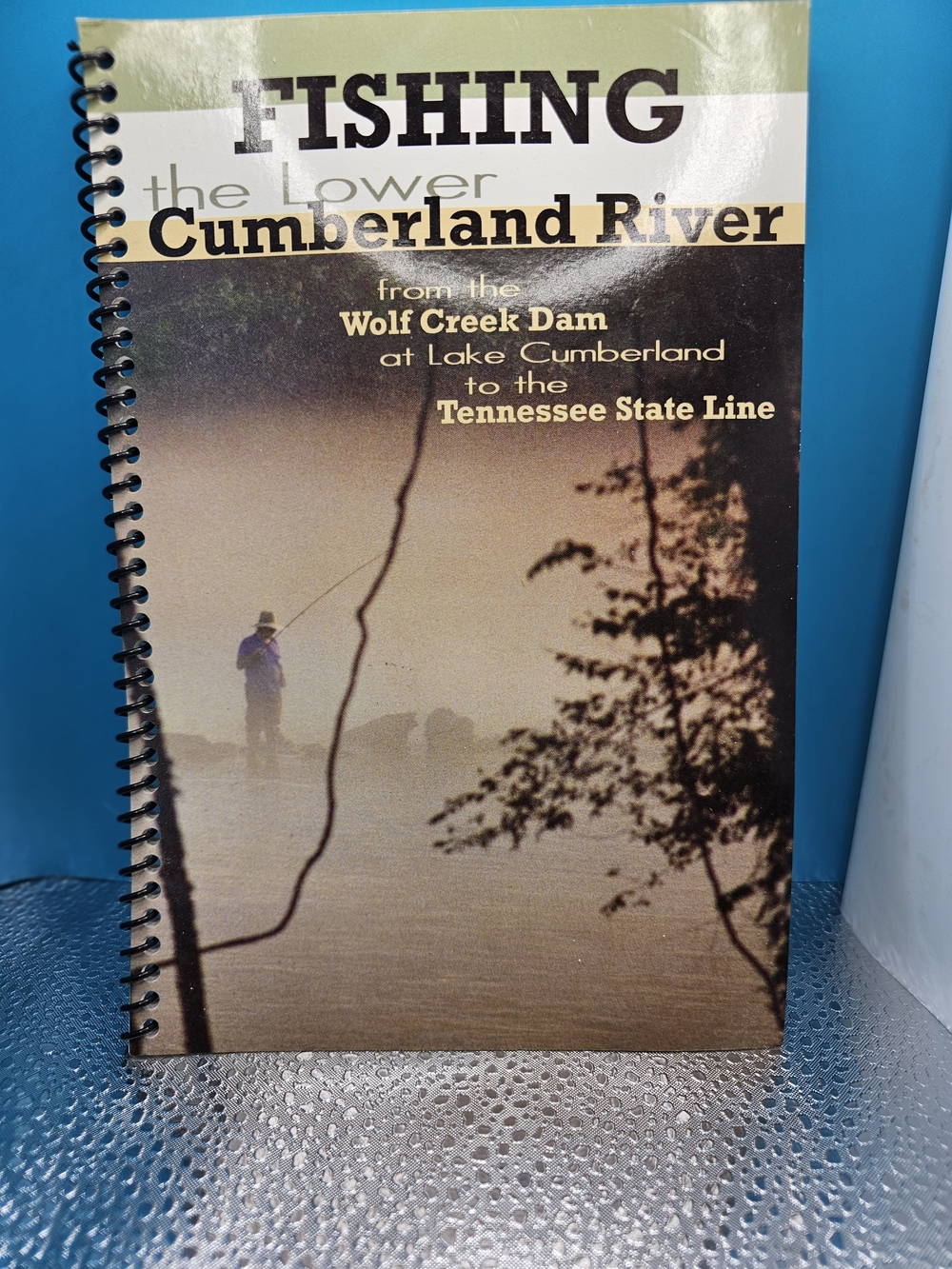 Fishing the Lower Cumberland River Scenic Wall Art - Brown & Cream